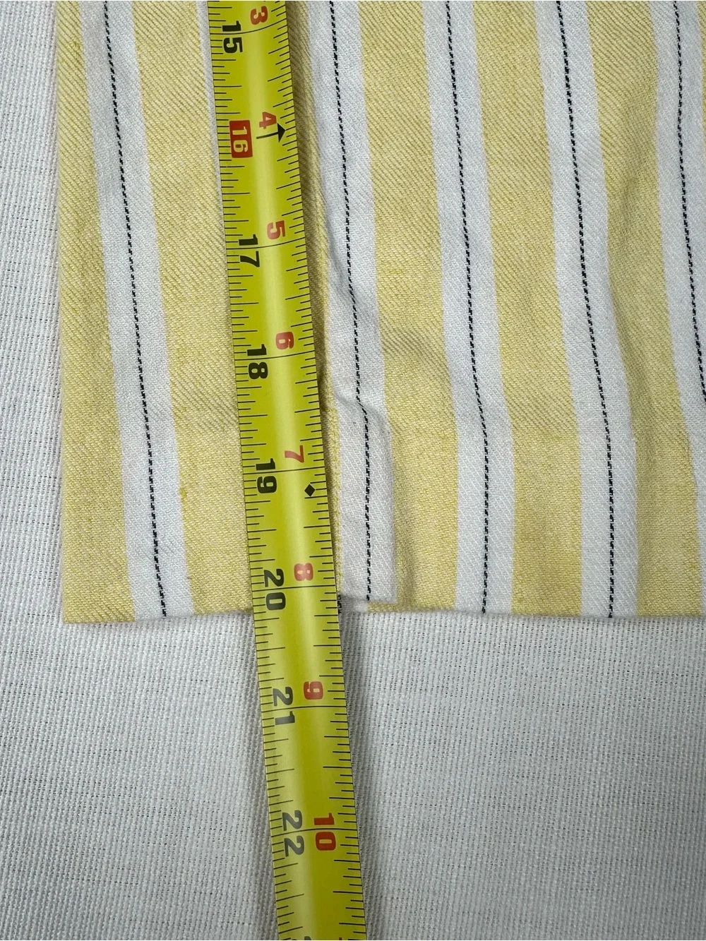 Banana Republic Linen Blend Wide‎ Leg Cropped Jumpsuit 4P Petite Yellow Striped